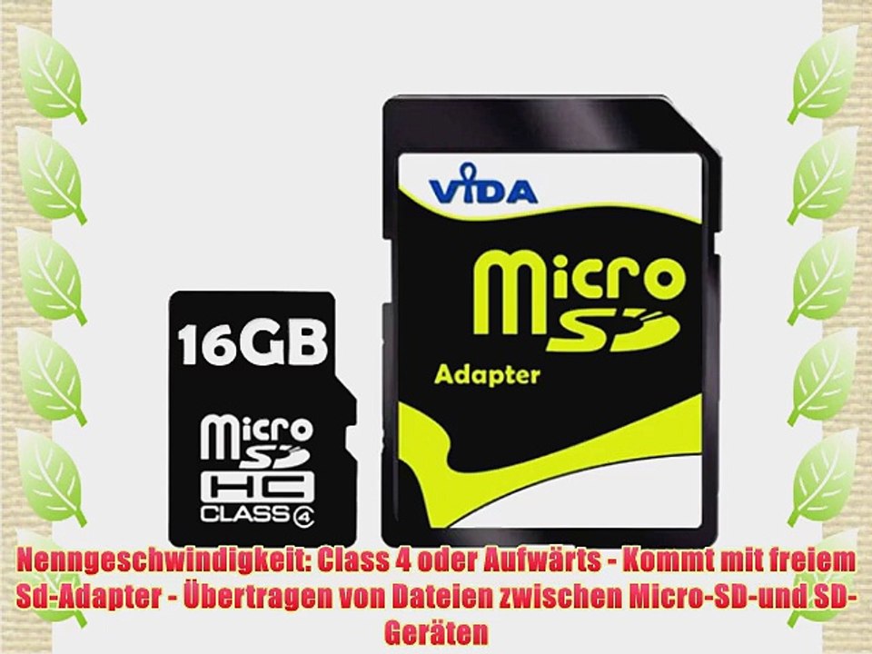 Neu Vida IT 16GB Micro SD SDHC Speicherkarte f?r Samsung - Galaxy Note 10.1 N8010 - Galaxy