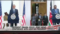 Obama holds joint news conference with Kenyan President
