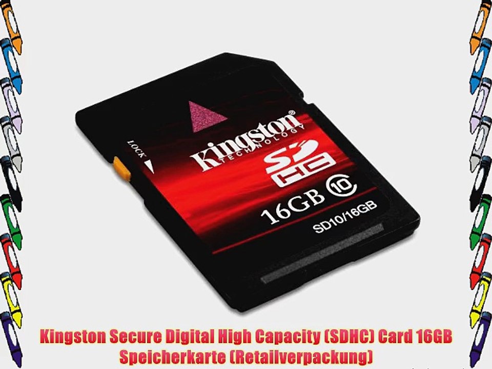 Kingston Secure Digital High Capacity (SDHC) Card 16GB Speicherkarte (Retailverpackung)