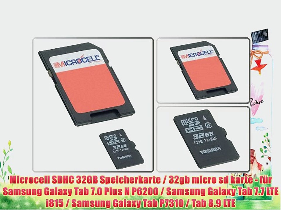Microcell SDHC 32GB Speicherkarte / 32gb micro sd karte - f?r Samsung Galaxy Tab 7.0 Plus N