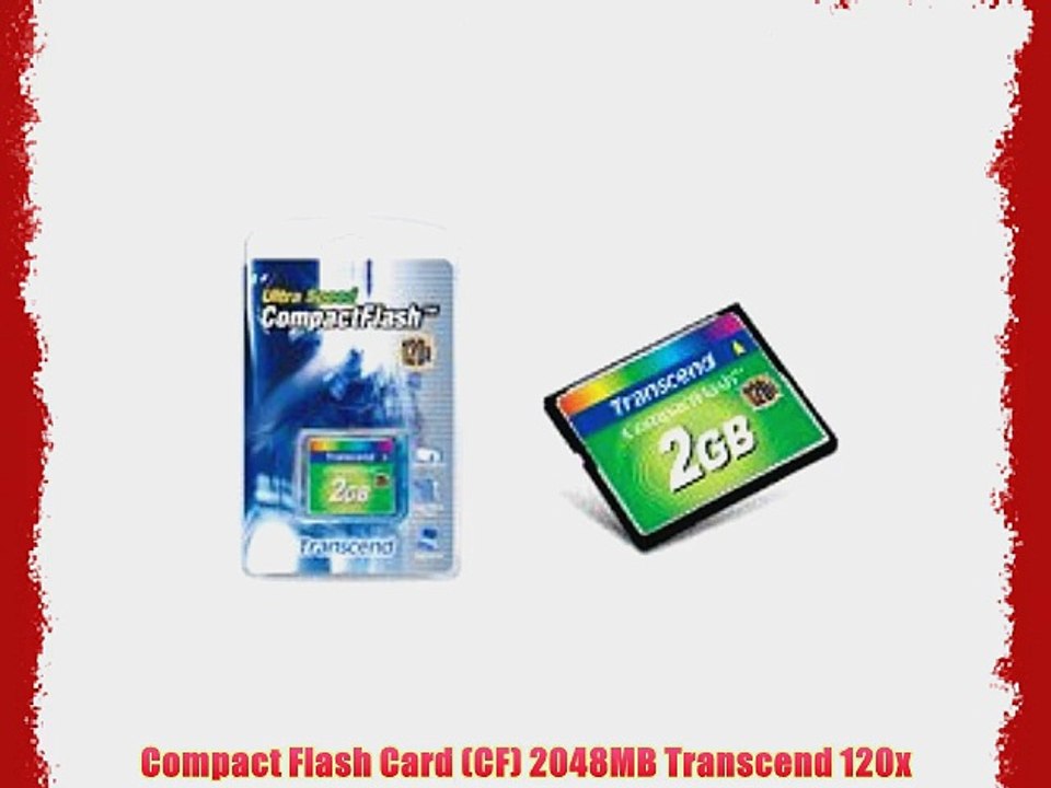 Compact Flash Card (CF) 2048MB Transcend 120x