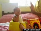 dog outsmarts baby