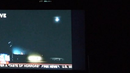 Space Shuttle Flies Over Full Moon (Last Night Launch)