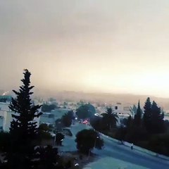 عاجل : أول فيديو لحالة الطقس الأن بالعاصمة :o ربي يرحمنا