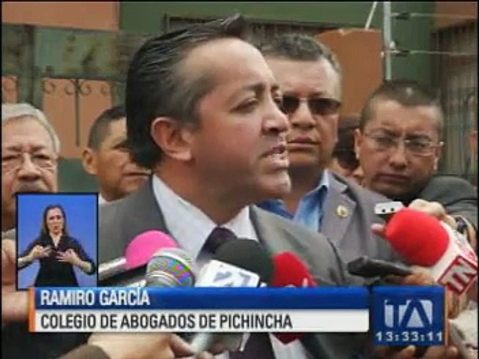 Abogados realizaron plantón en rechazo al manejo de la justicia