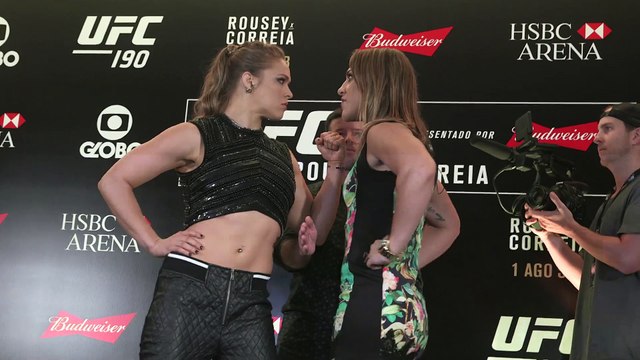UFC 190: Ronda Rousey vs Bethe Correia Media Day Faceoff