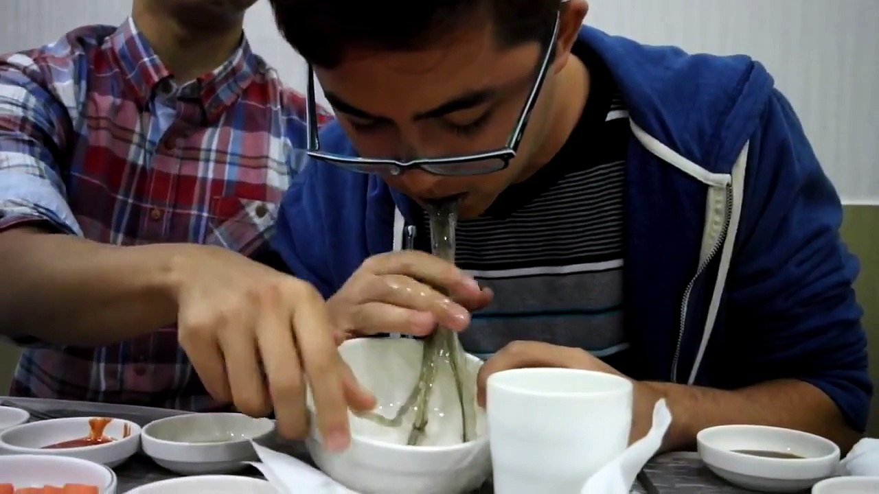 only in japan, Eating Live Octopus in Japan