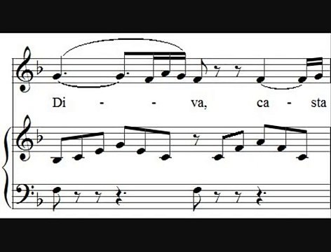 Maria Callas - Sediziose Voci & Casta Diva (Score Animation)