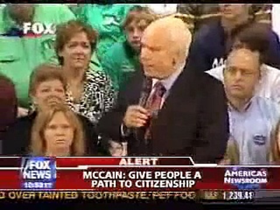 McCain Wants 'Amnesty' For Illegal Irish Immigrants