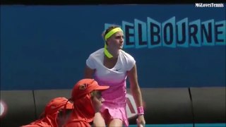 Petra Kvitova vs Richel Hogenkamp Australian Open 2015 Highlights