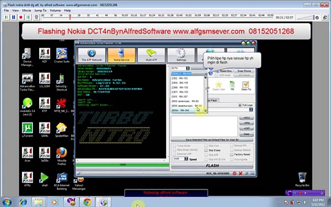 Flash nokia dct4 by ATF Box