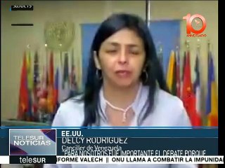 Delcy Rodríguez habla del debate sobre desafios de Estados insulares
