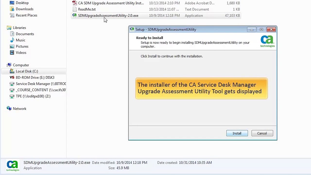 Ca Service Desk Manager Upgrade Assessment Utility Video Dailymotion