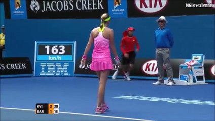 Petra Kvitova vs Mona Barthel Australian Open 2015 Highlights