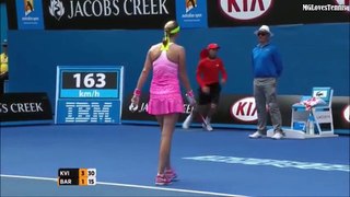 Petra Kvitova vs Mona Barthel Australian Open 2015 Highlights
