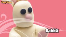Rabbit - Polymer clay tutorial  أرنب - تشكيل صلصال للأطفال