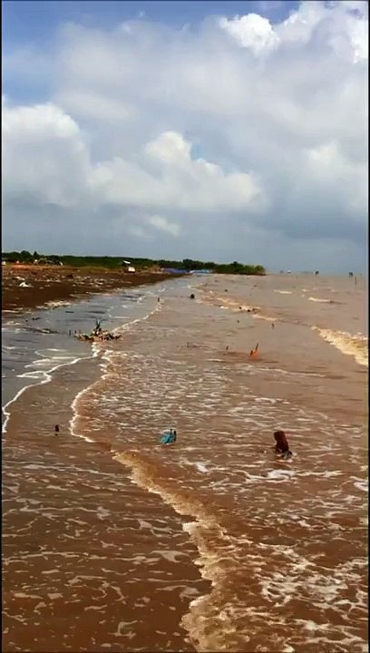 Tien Giang shore after a storm