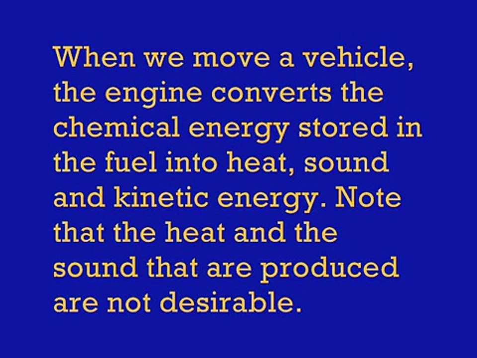 energy transformations