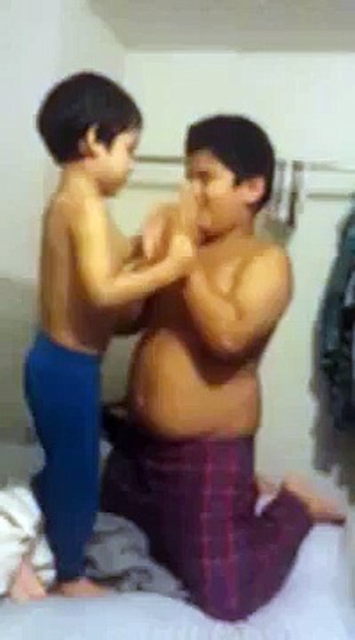 Kid push baby