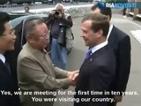 Medvedev meets with Kim Jong-il at military garrison in Buryatia
