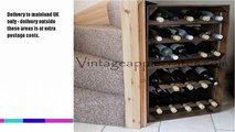 Handmade Up-Cycled Apple Crate Wine Rack; 15 Bottle
