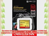 SanDisk SDCFXSB-064G-G46 Extreme Compact Flash 64GB UDMA7 Speicherkarte bis zu 120MB/Sek. Lesen