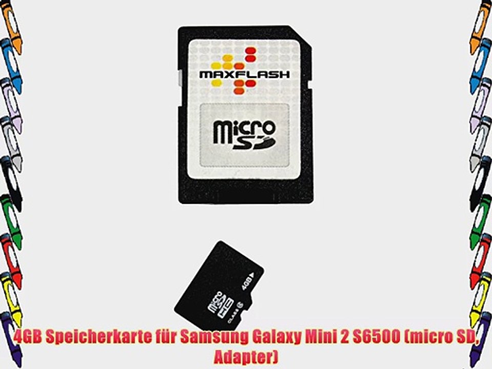 4GB Speicherkarte f?r Samsung Galaxy Mini 2 S6500 (micro SD Adapter)