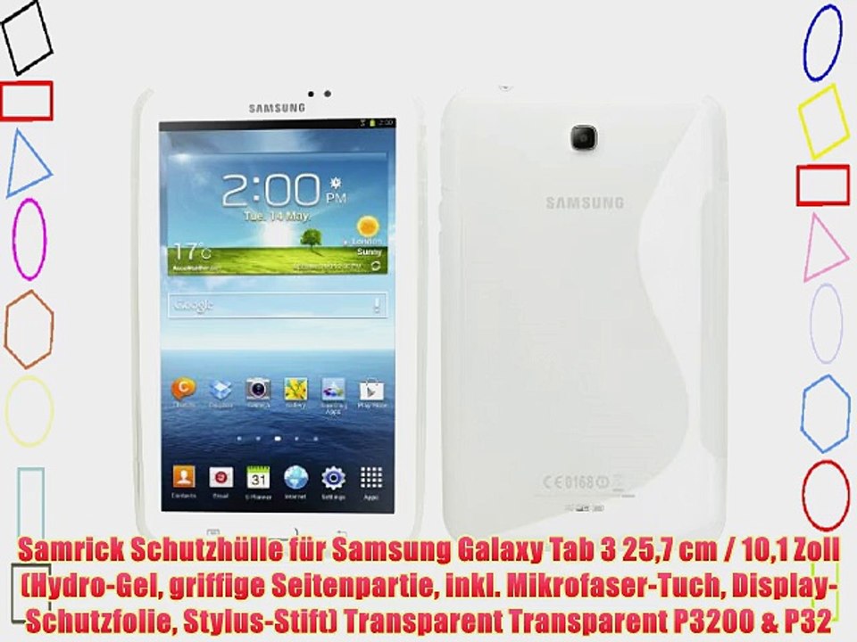 Samrick Schutzh?lle f?r Samsung Galaxy Tab 3 257?cm / 101 Zoll (Hydro-Gel griffige Seitenpartie