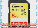 SanDisk SDSDX-008G-FFP Extreme 8GB Class 10 Speicherkarte (UHS-I bis zu 45MB/s lesen) [Amazon