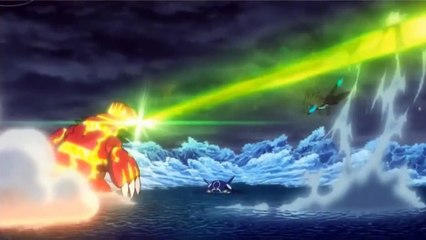 Pokemon XY The Strongest Mega Evolution Act III Alan Mega Charizard X VS Groudon Mega & Kyogre mega