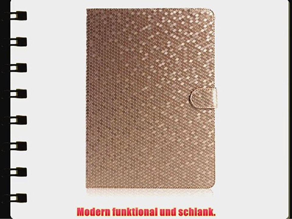 BORIYUAN Bling Bling Style PU Leder Case Ledertasche Schutzh?lle Cover f?r Samsung Galaxy Tab