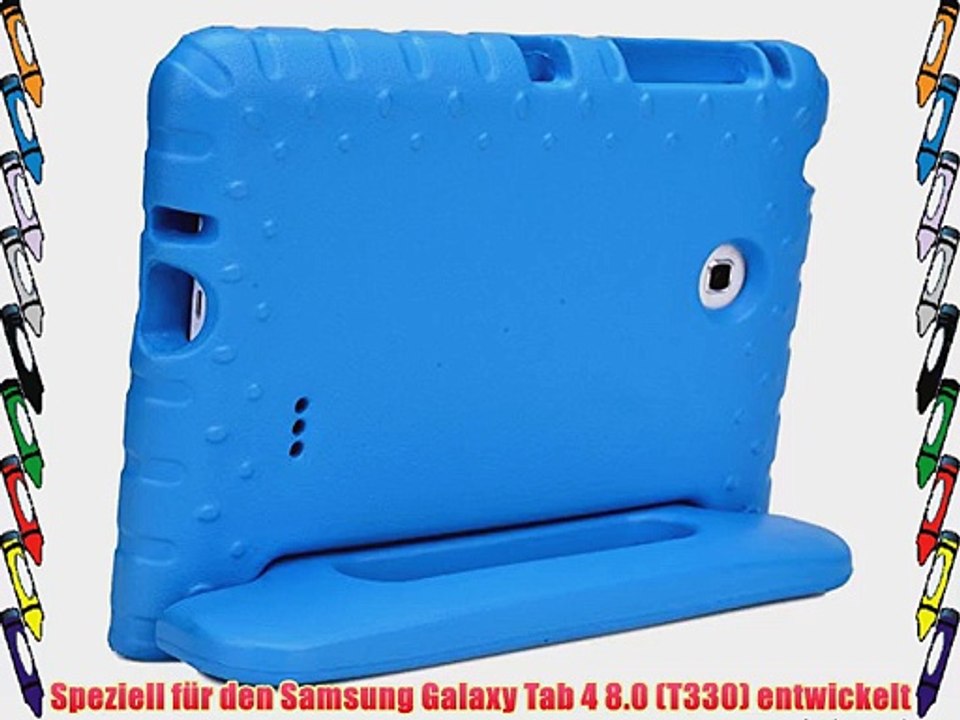 Cooper Cases(TM) Dynamo Samsung Galaxy Tab 4 8.0?(T330) H?lle f?r Kinder in Blau (Leicht ungiftiger