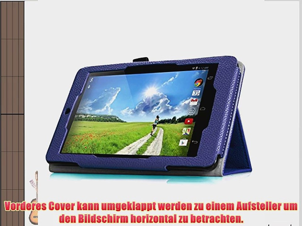 Fintie Folio H?lle Case f?r Acer Iconia One 7 B1-730 HD (7 Zoll) Tablet Schutzh?lle aus hochwertigem