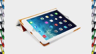 JAMMYLIZARD | Ledertasche Smart Case f?r iPad Air 2013 (5. Generation) WEI?