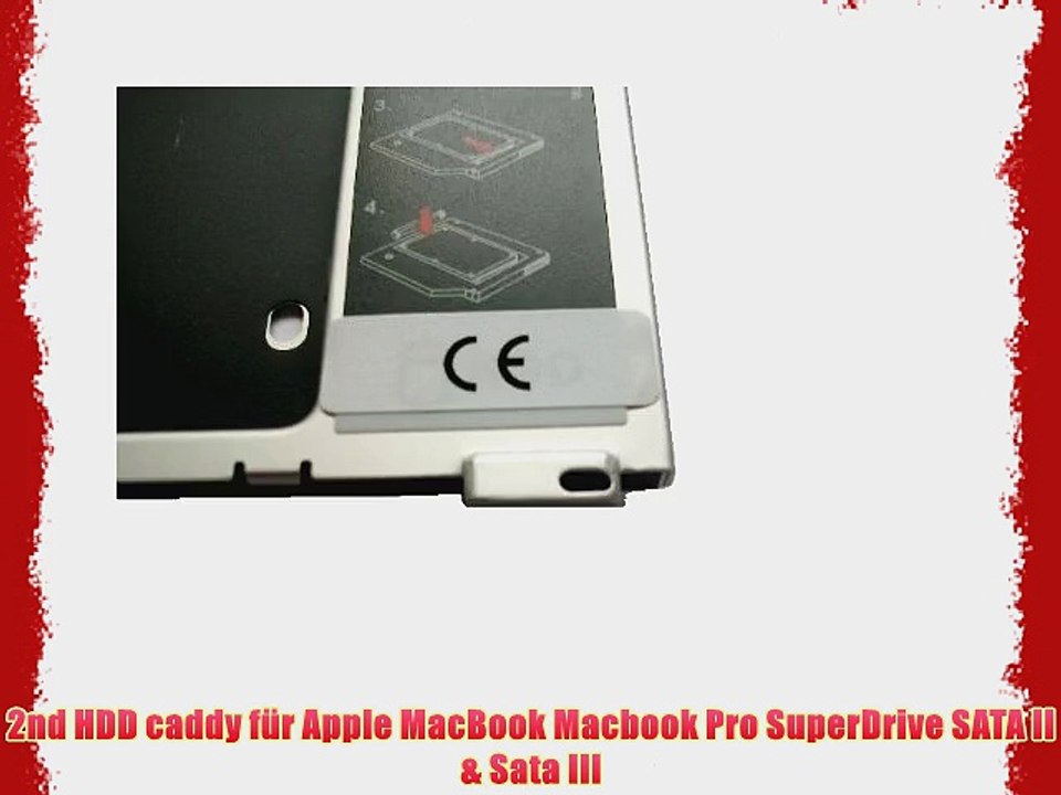 2nd HDD caddy f?r Apple MacBook Macbook Pro SuperDrive SATA II