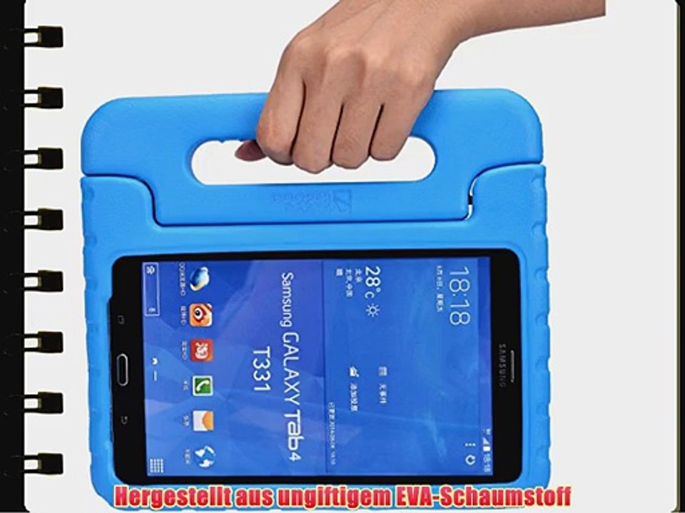 Cooper Cases(TM) Dynamo Samsung Galaxy Tab 4 7.0?(T230) H?lle f?r Kinder in Blau (Leicht ungiftiger