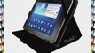 Schwarz PU Lederner Tasche Case H?lle f?r DENVER TAD-70111 / TAD-70112 7 Zoll Tablet PC   Displayschutzfolie