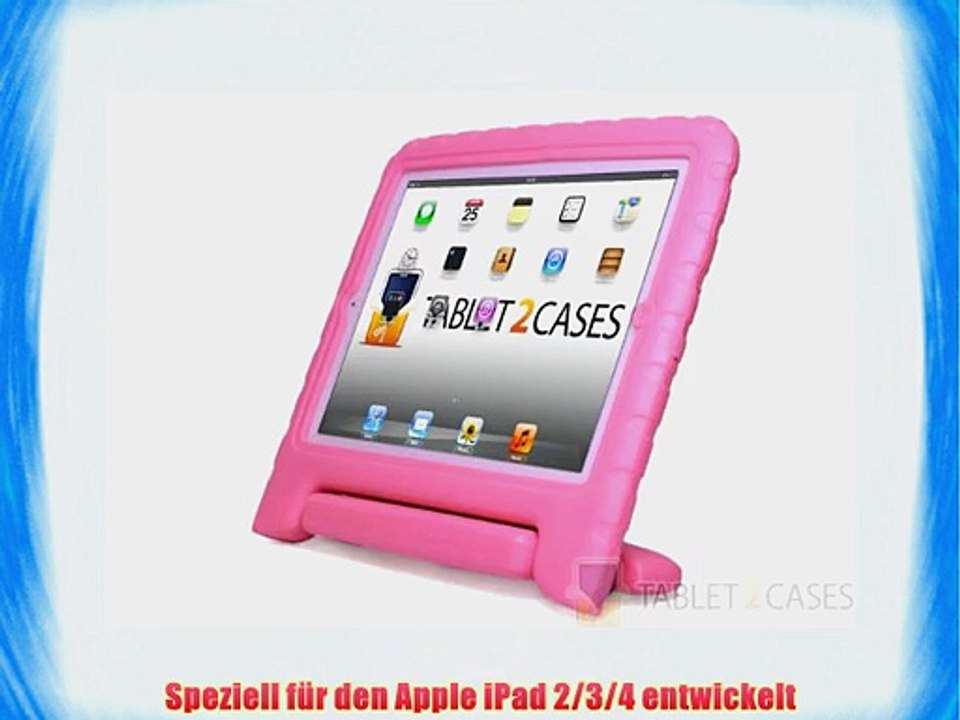 Cooper Cases(TM) Dynamo iPad 2/3/4 H?lle f?r Kinder in Pink   Frei Displayschutzfolie (Leicht
