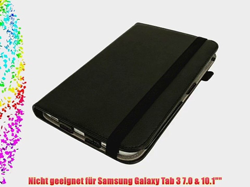 igadgitz 360? Drehbar Schwarz PU Ledertasche H?lle f?r Samsung Galaxy Tab 3 8.0 SM-T310 Mit