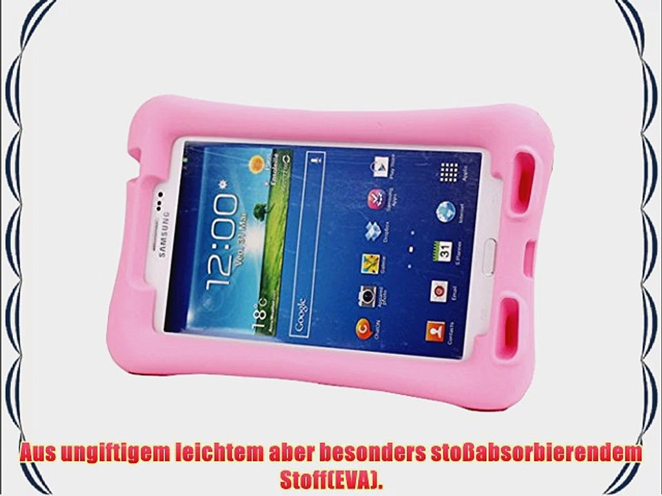 Jiam EVA Case Cover f?r Kinder Tablet St?nder Sto?feste Schutz H?lle Tasche Etui mit Eingabestift