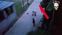 GHOST Spine-chilling footage of 'ghost' caught on camera GHOST ATTACK ON KIDS real Or Fake??