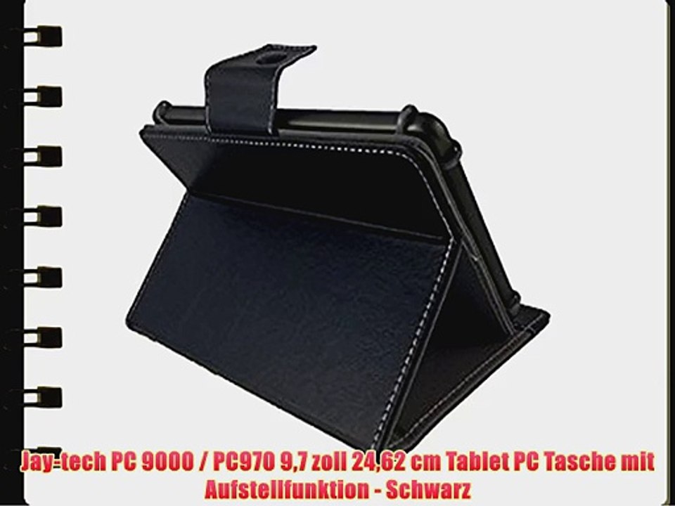 Jay-tech PC 9000 / PC970 97 zoll 2462 cm Tablet PC Tasche mit Aufstellfunktion - Schwarz