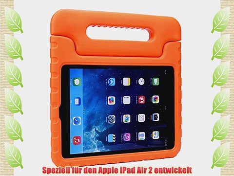Cooper Cases(TM) Dynamo iPad Air 2 H?lle f?r Kinder in Orange Frei Displayschutzfolie (Leicht