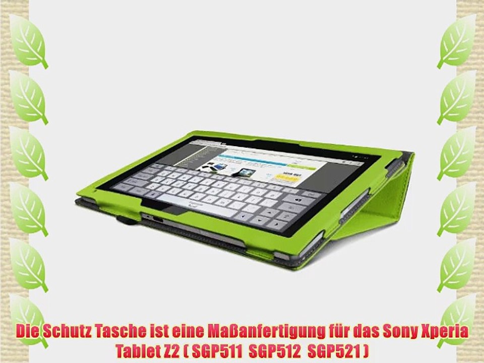eFabrik Tasche   Display Folie Sony Xperia Tablet Z2 10.1 Zoll 257cm ( SGP511 / SGP512 / SGP521
