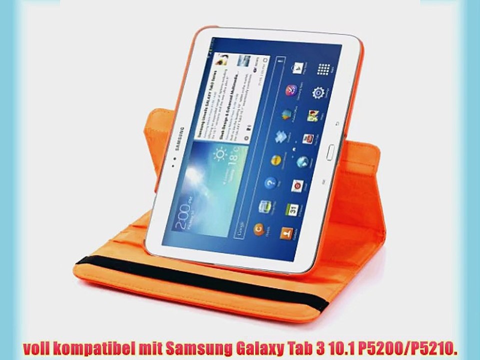 Foxnovo 4 in 1 PU Flip Case   Sichtschutz   Stylus Pen   Tuch Set f?r Samsung Galaxy Tab 3