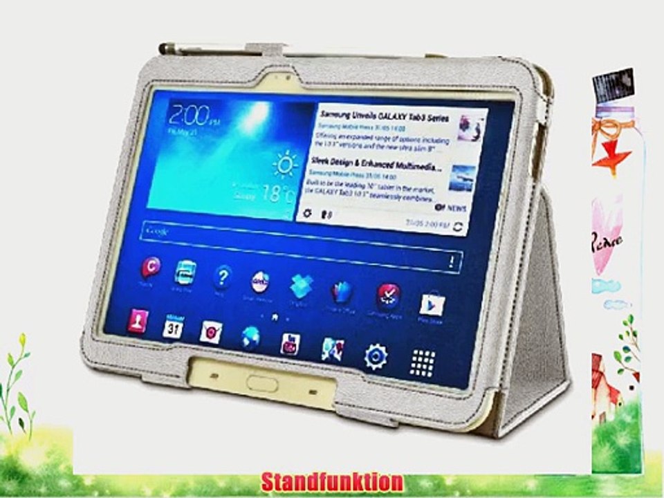 Samsung Galaxy Tab 3 (P5200 / P5210) 'Genius' Tasche Case H?lle (10. Zoll) Mit Aufsteller Funktion