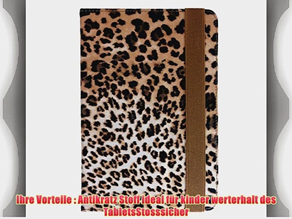 ODYS Uno X10 257 cm 10 Zoll Tablet PC Tasche mit Aufstellfunktion - Leopard Motiv