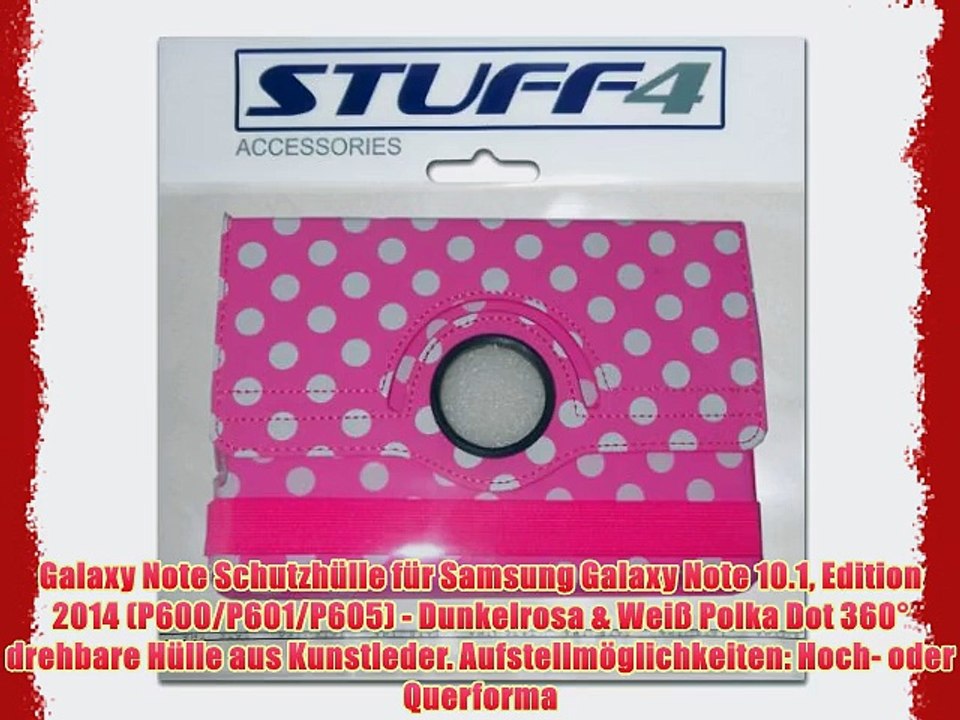 Galaxy Note Schutzh?lle f?r Samsung Galaxy Note 10.1 Edition 2014 (P600/P601/P605) - Dunkelrosa