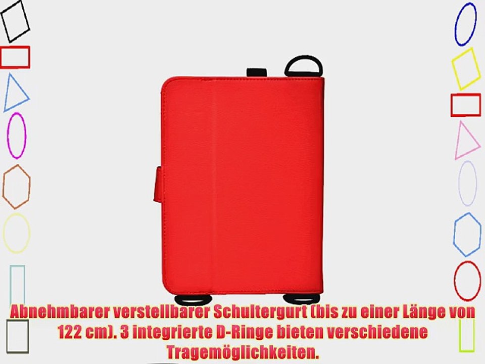 Cooper Cases(TM) Magic Carry Alcatel Pop 7 / 7S / 8 / 8S Tablet Folioh?lle mit Schultergurt