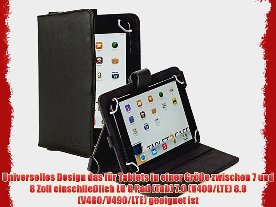 Cooper Cases(TM) Magic Carry LG G Pad (Tab) 7.0 (V400/LTE) 8.0 (V480/V490/LTE) Tablet Folioh?lle